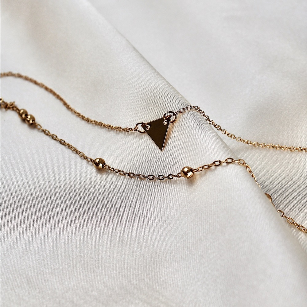 SALE 👀 2 Piece Gold Chain Bracelet - Picture 2 of 7